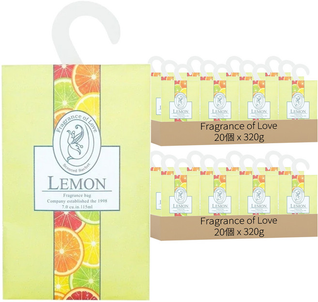 Fragrance of Love 咪咪香氛包 檸檬 20個, 320g, 2組