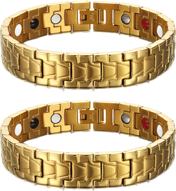 모나코올리브 부찌 게르마늄 건강팔찌 골드, 2개