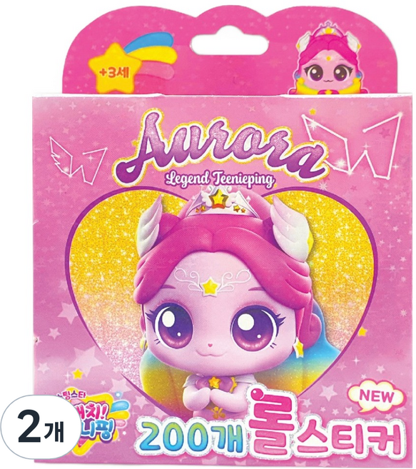 캐치티니핑 NEW 롤스티커 200종, 랜덤 발송, 2개