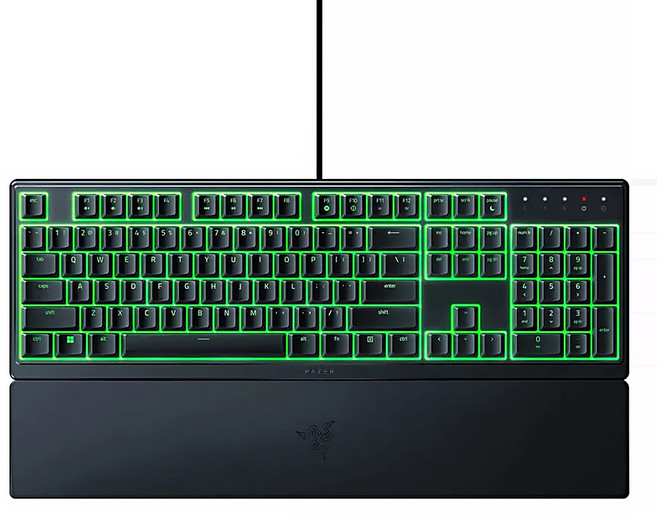 RAZER 雷蛇 雨林狼蛛V3X薄膜式RGB鍵盤 原廠保固, 黑色, 1個