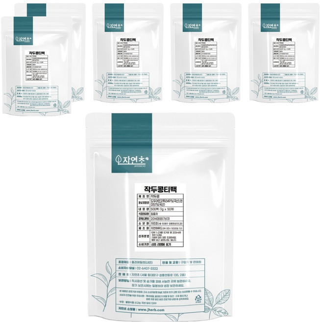 자연초 작두콩차 티백, 50g, 50개입, 6개