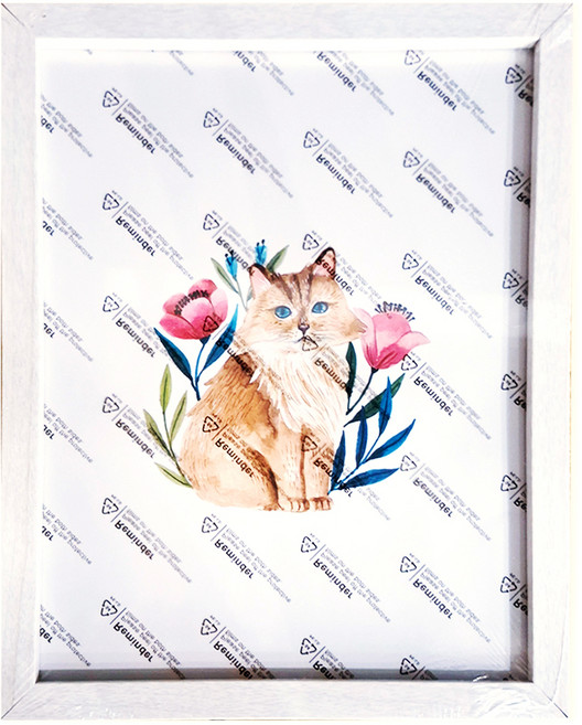 木質無印風掛擺兩用相框 A-1.5T, 白木紋, 1個