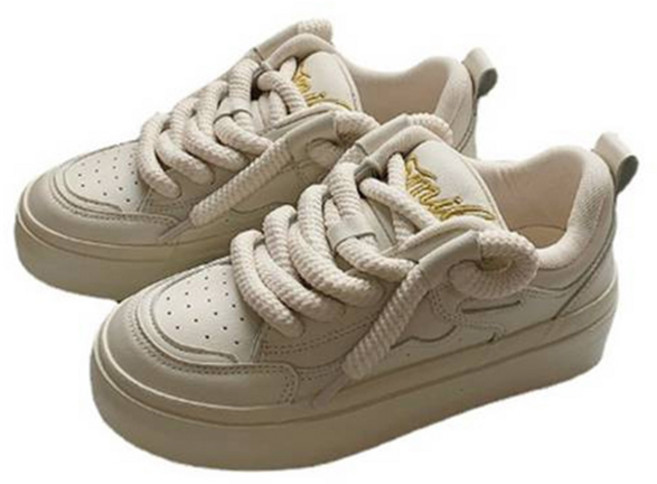 피어니스트 여성용 동글 라운드 스니커즈