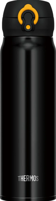THERMOS 膳魔師 輕量彈蓋保溫杯 JNL-603-BKY 重量約240g 運動適用 One Push Open, 不銹鋼, 600ml, 1個