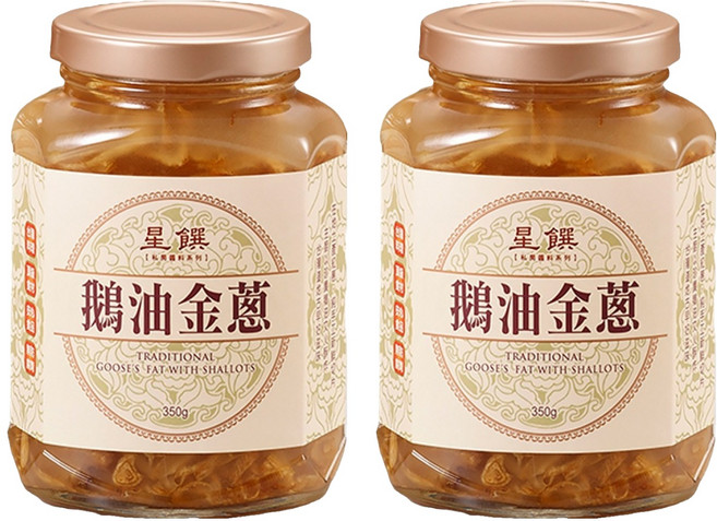 星饌 鵝油金蔥 台灣產, 350g, 2罐