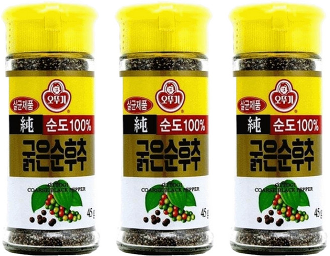 오뚜기 굵은순후추, 45g, 3개