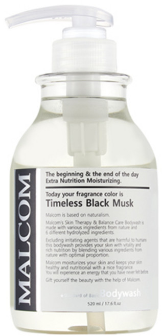MALCOM 瑪律科姆 滋養保濕沐浴露 Timeless Black Musk, 520ml, 1瓶