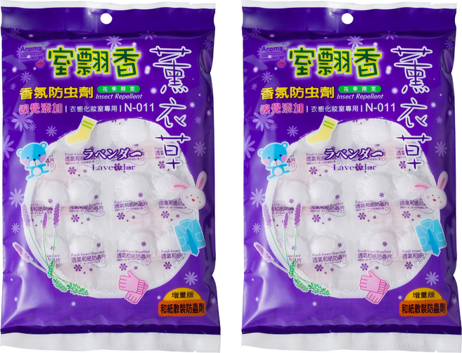 室翲香 和紙散裝防蟲劑 薰衣草 300g, 1包, 2袋