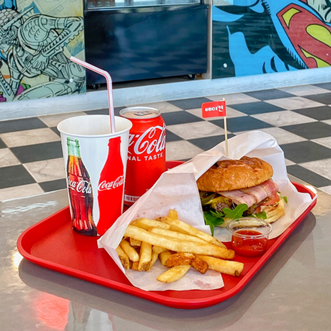 리빙메이트 국산 컬러 트레이, 크림슨 레드, 1개