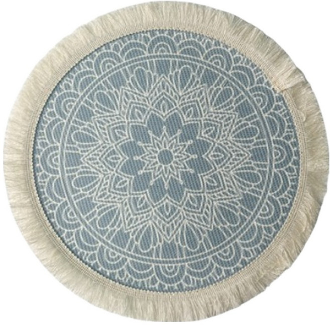 아늑공간 보헤미안 북유럽 코튼 플레이스매트, Shadow Grey, 1개, 34cm