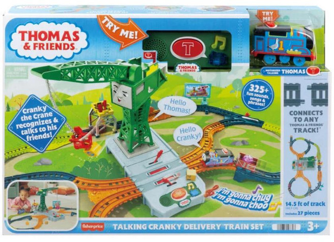 THOMAS&FRIENDS 湯瑪士小火車 說話軌道系列 火車玩具, 顏色隨機, 1組
