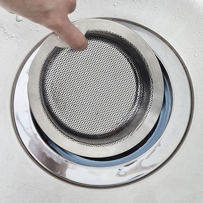 네이처안 304 스텐 탈수기 호환 싱크대 배수구망, 1개