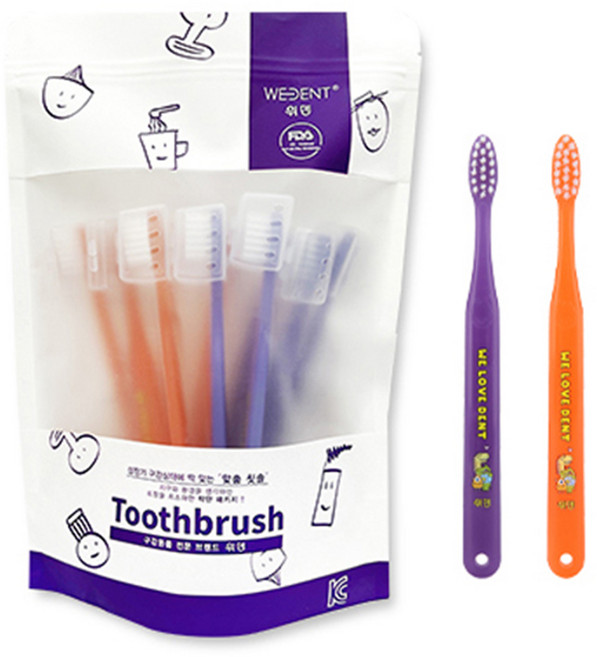 위덴 먼슬리팩 어린이 변덕쟁이 칫솔 6-8세용, 1개, 12개