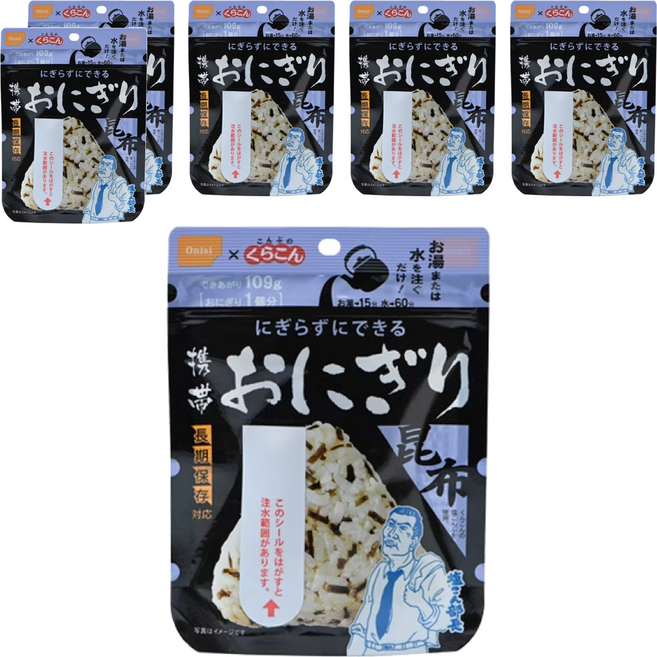 Onisi 尾西 沖泡即食昆布飯糰, 42g, 6個