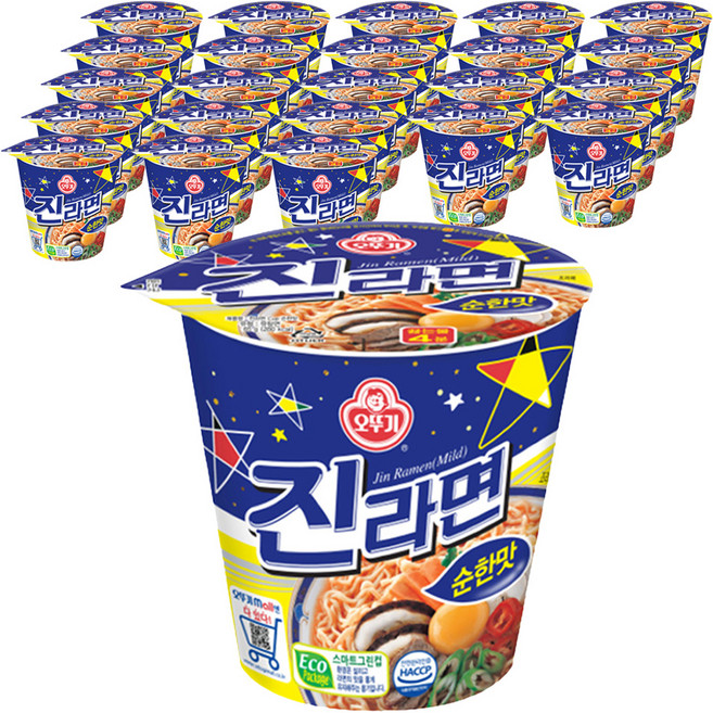 오뚜기 진라면 순한맛 컵 65g, 24개