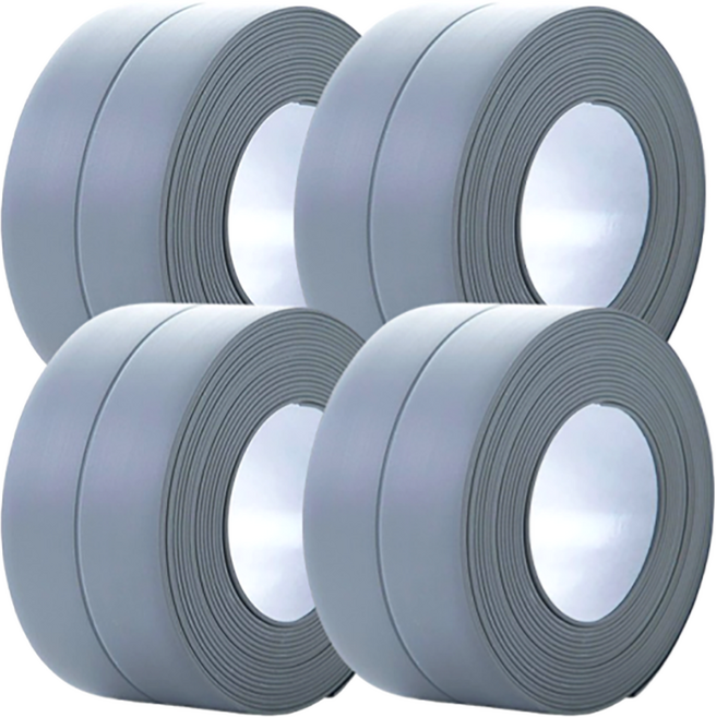 유니독 실리콘 틈새차단 방수 테이프 그레이, 4개