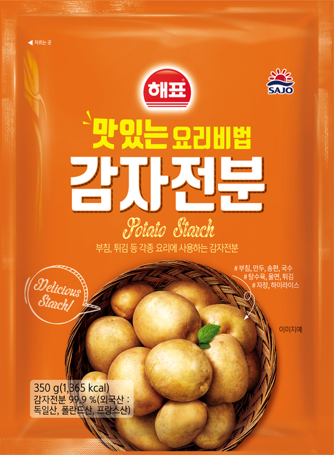 해표 감자전분, 350g, 1개