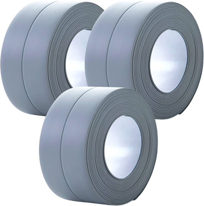 유니독 실리콘 틈새차단 방수 테이프 그레이, 3개