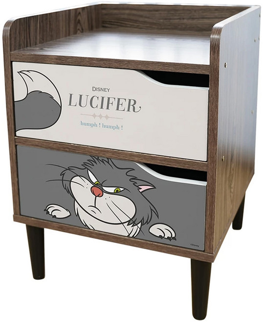 收納王妃 迪士尼床邊櫃, 奶灰魯斯佛, 1件