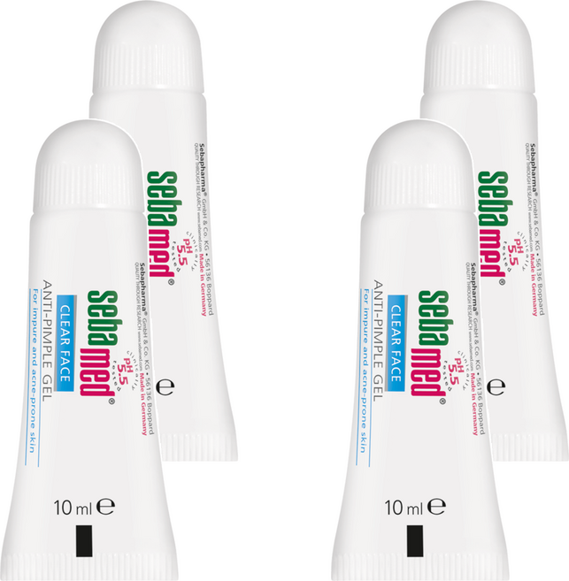sebamed 施巴 痘淨面皰凝膠 10ml 德國原裝進口 適用於易生粉刺或痘痘肌膚, 4條