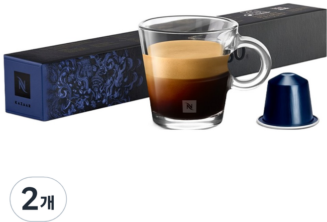 NESPRESSO Ispirazione Italiana Kazaar Original 膠囊咖啡, 10入, 2個, 6g
