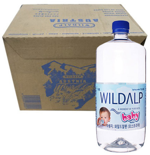 와일드알프 베이비워터, 1L, 6개