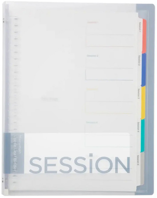 maruman SESSION 26孔夾 B5尺寸, 透明, 1本