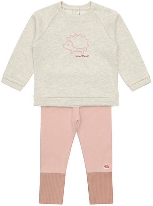 타티네쇼콜라 유아용 GG로즈아플리케 상하의 세트