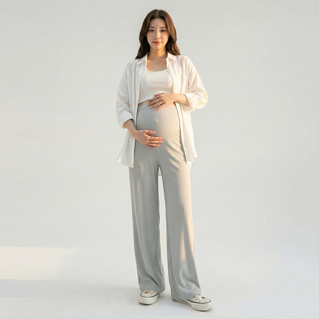 휴데이 소프트골지 임산부 바지