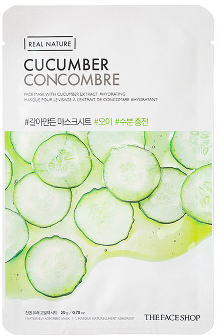 더페이스샵 갈아만든 마스크시트 오이, 1개입, 1개