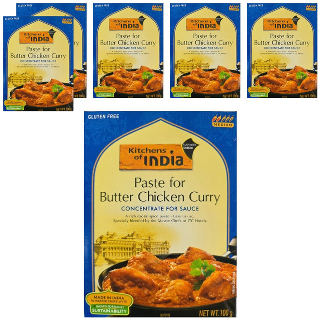 키친오브인디아 버터 치킨 커리 페이스트, 100g, 6개