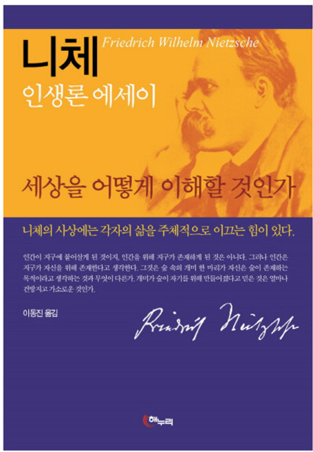 세상을 어떻게 이해할 것인가:니체 인생론 에세이, 프리드리히 니체, 해누리기획