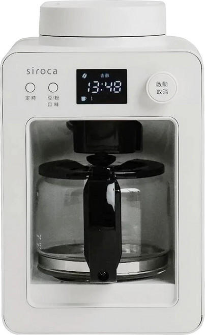 siroca 自動研磨咖啡機 原廠保固, SC-A3520, 白色, 1台