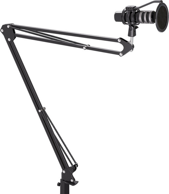마타스튜디오 암 거치대 자바라 홀더 마이크 스탠드 50 x 50 cm, 블랙, 1개, MA10