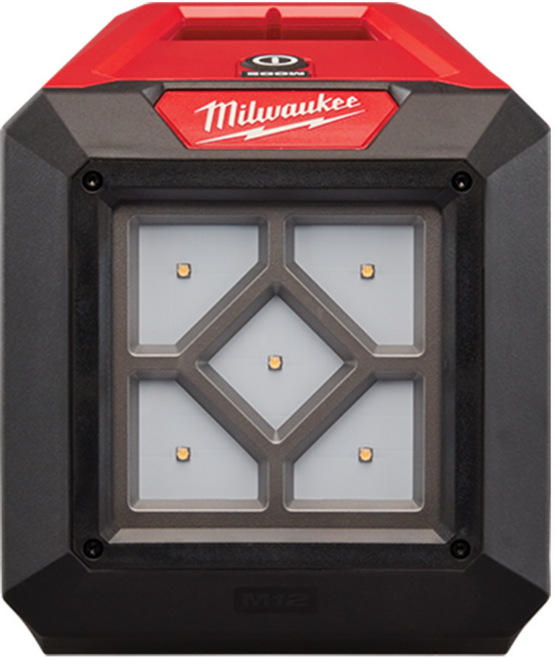 Milwaukee 美沃奇 台灣公司貨 12v鋰電泛光燈空機 m12al-0 紅黑色 1.05kg, 1個