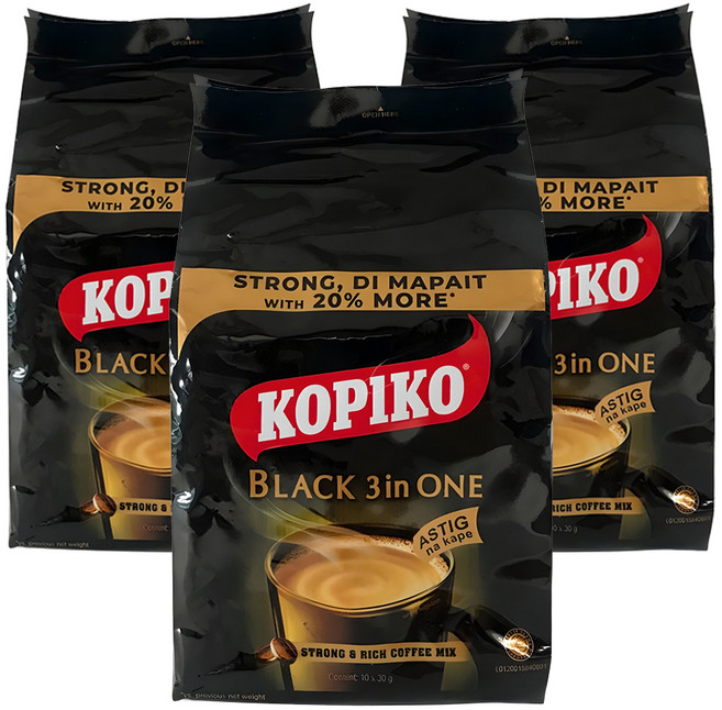 코피코 블랙 3 in 1 커피믹스, 30g, 10개입, 3개