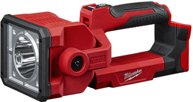 Milwaukee 美沃奇 台灣公司貨 18v鋰電探照燈空機 m18sled-0 1.5kg, 紅黑, 1個