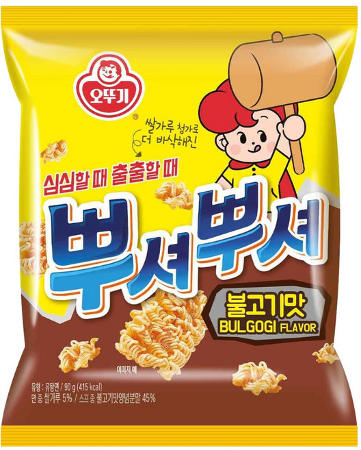 오뚜기 뿌셔뿌셔 불고기맛, 90g, 1개