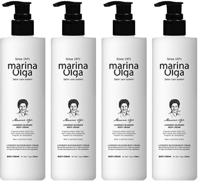 마리나올가 럽바디블라썸 바디크림, 270ml, 4개