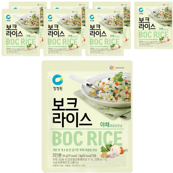 청정원 보크라이스 야채, 24g, 8개