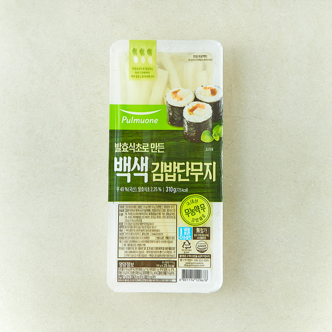 풀무원 백색 김밥 단무지, 310g, 1개