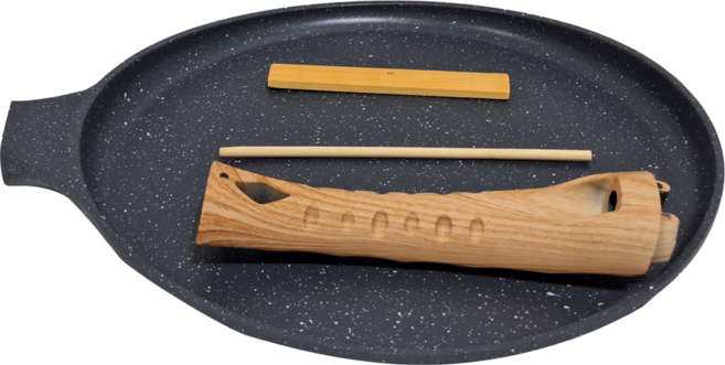 apex Innovation 麥飯石平底不沾鍋煎盤 1.1kg, 28cm, 1個