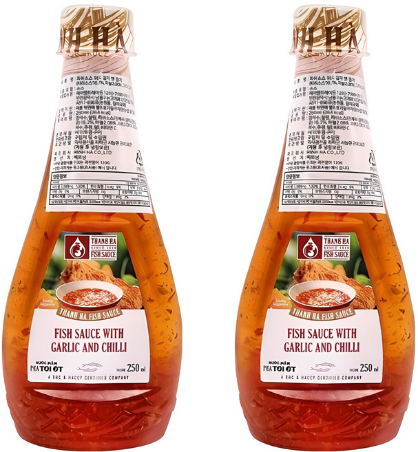 탄하 피쉬소스 갈릭 앤 칠리, 250ml, 2개