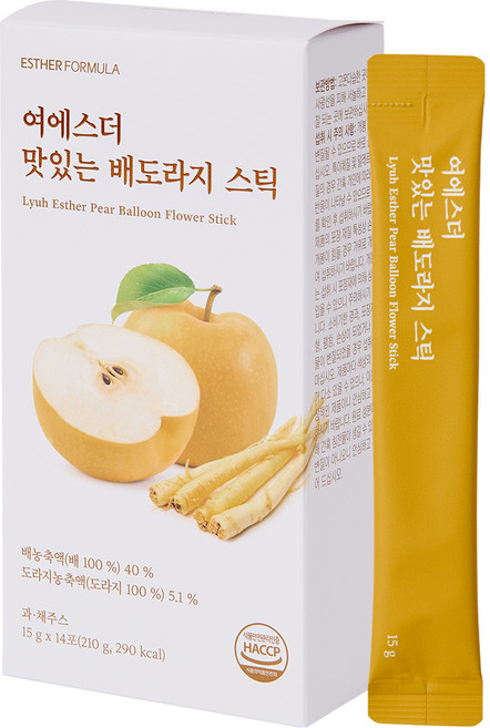 에스더포뮬러 여에스더 맛있는 배도라지 스틱, 210g, 1개