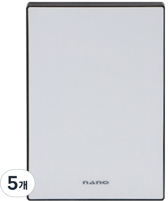 nano 電氣 Art2 1孔用面板 盲蓋 SIMPLE 黑色, 5個