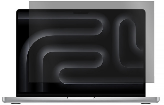 YADI 亞第 PA靜電吸附 水之鏡防窺片 Apple MacBook Pro M5 A3426 2026專用 PF4PPA-AP-PRO-14-21, 1個