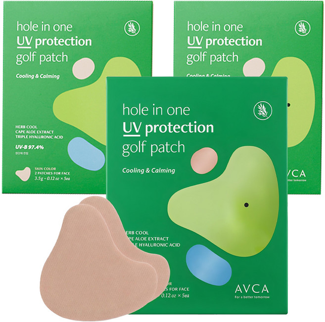 아브카 홀인원 자외선 차단 골프 선패치, 3.5g, 15개