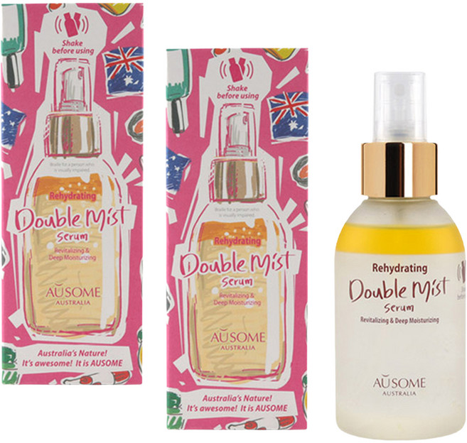 오우썸 리하이드레이팅 더블 미스트 세럼, 120ml, 2개