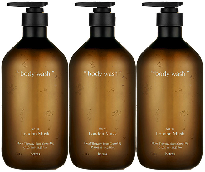 헤트라스 호텔테라피 바디워시 런던머스크, 1.013L, 3개