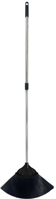 월드크린 다기능 pvc 스텐 2단 갈대비, 1개, 블랙